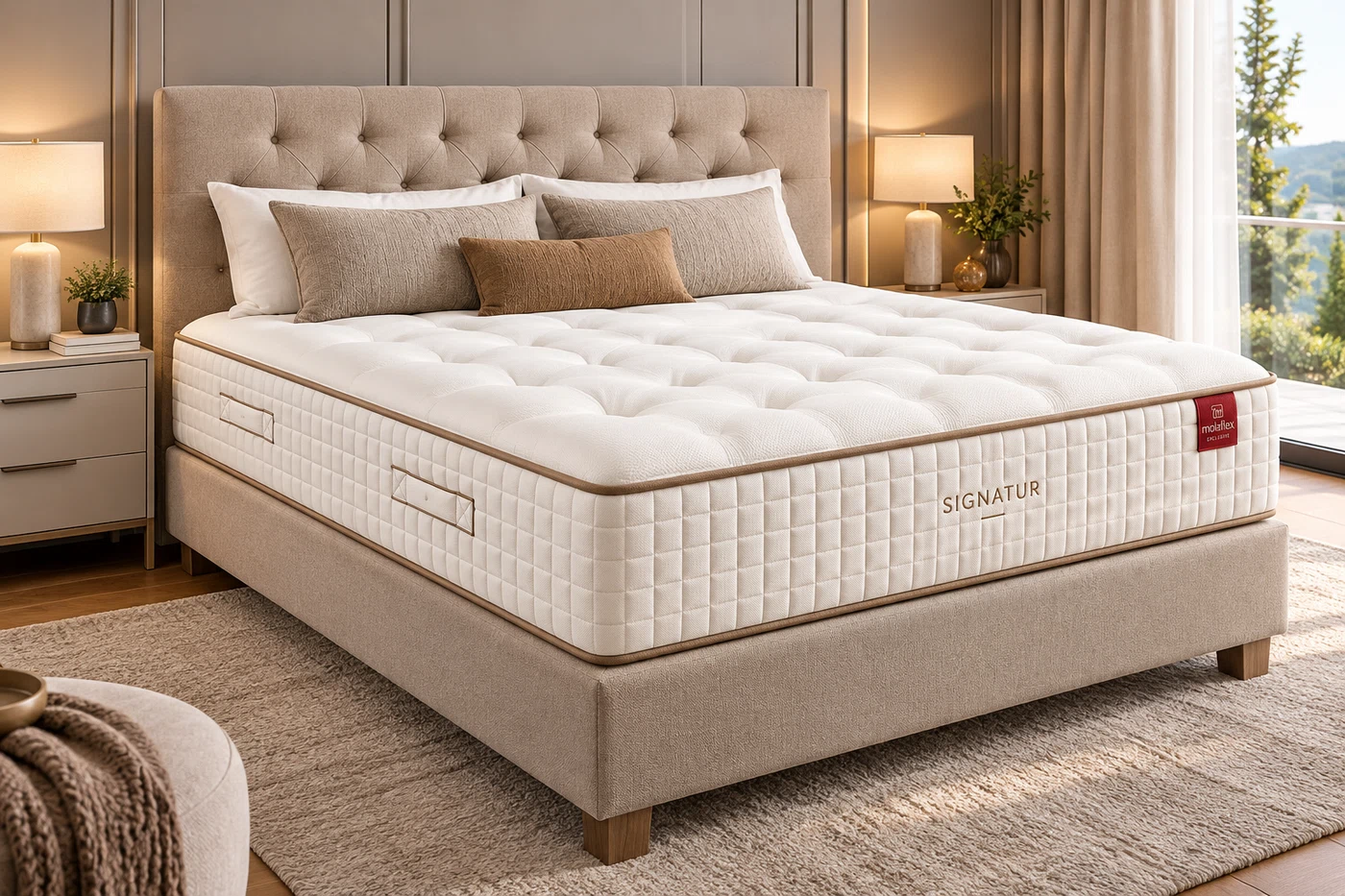 Molaflex Signatur em quarto sofisticado